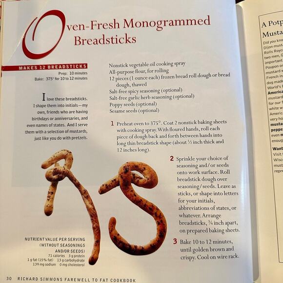 Awesome Richard Simmons Hardback Cookbook - Picture 6 of 7